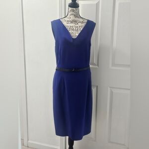 Calvin Klein Royal Blue Sheath Dress. Size 14